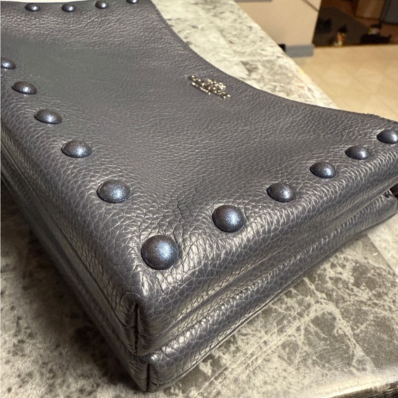 Coach Lyla Lacquer Rivets Crossbody bag purse Midnight F22556 - Picture 12 of 14